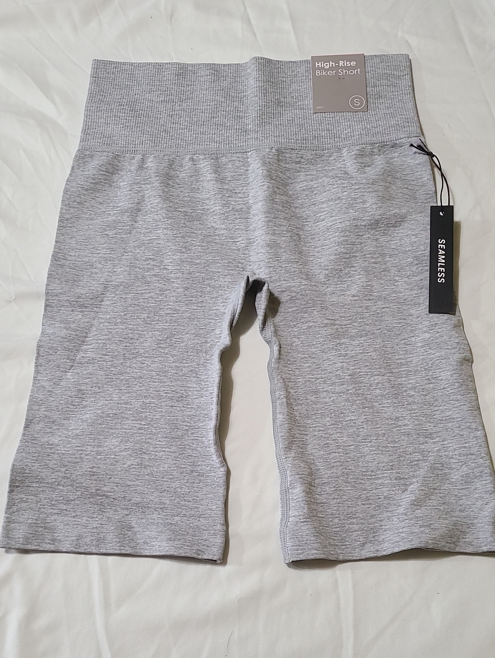 Forever 21 Seamless High-Rise Gray Bike Shorts
